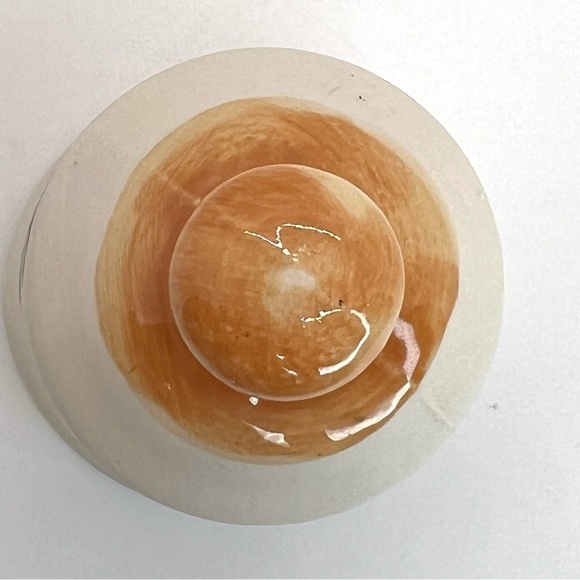 Vintage Bell~Veva 81~Ceramic Stoneware Pottery Leaves, Acorns, Hand Painted, 4” - Picture 3 of 9